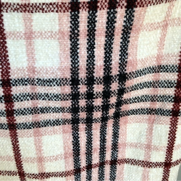 Charter Club Plaid Chenille Fringed Scarf NWT - Picture 7 of 8